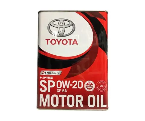 Моторное масло TOYOTA Motor Oil 0W20 SP, 4л