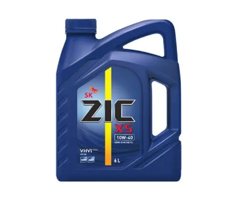 Моторное масло ZIC X5 10W40, 6л