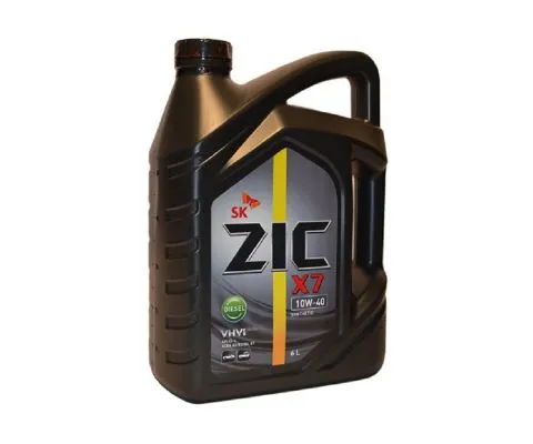 Моторное масло ZIC X7 Diesel 10W40, 6л