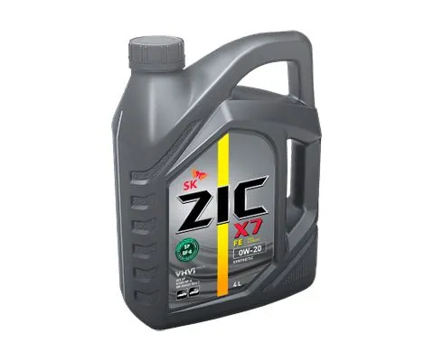 Моторное масло ZIC X7 FE 0W20, 4л