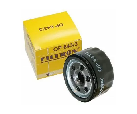Масляный фильтр FILTRON OP 643/3 (C-Renault 7700274177, 5904608026439)