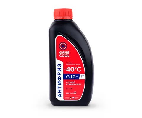 Антифриз GANS COOL -40C G12+ (красный), 1л