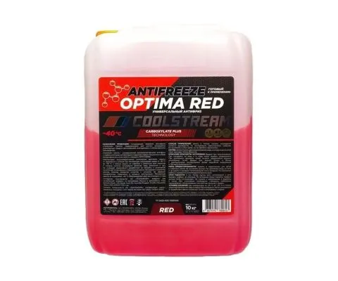 Антифриз COOLSTREAM Optima Red (Красный), 10кг
