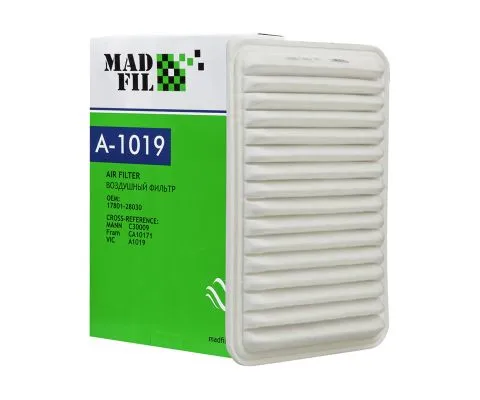 Воздушный фильтр MADFIL A-1019 (A1019, C30009, 17801-28030)