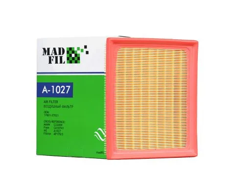 Воздушный фильтр MADFIL A-1027 (A1027, AP170/3, C22009, 17801-37021)
