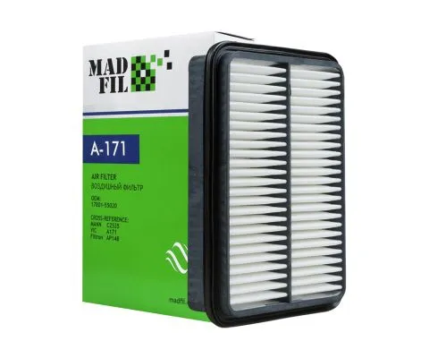 Воздушный фильтр MADFIL A-171 (A171, C2535, 17801-55020)