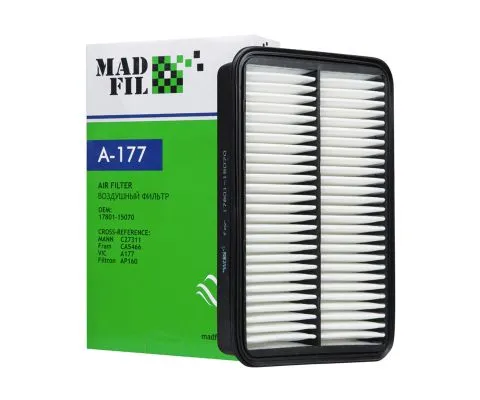 Воздушный фильтр MADFIL A-177 (A456V, C27311, 17801-15070)