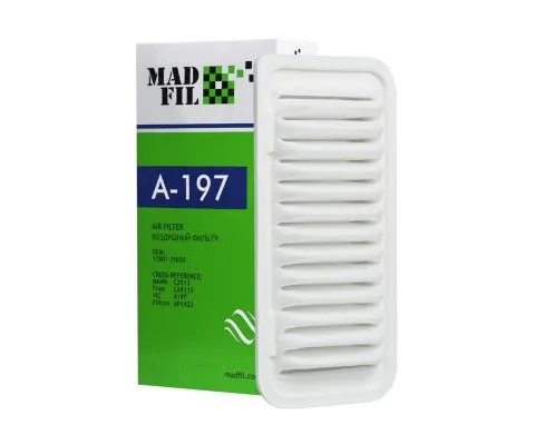 Воздушный фильтр MADFIL A-197 (A197, C2513, 17801-21030)