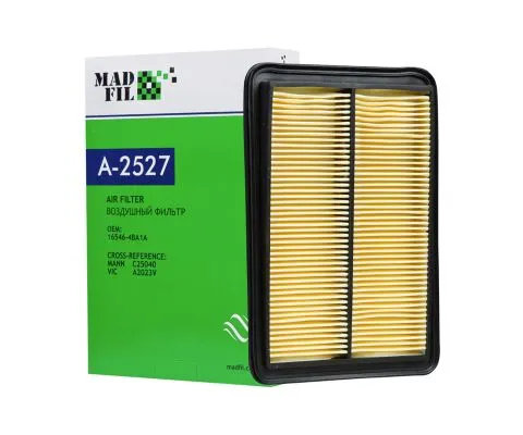 Воздушный фильтр MADFIL A-2527 (A-2023V, AP124/2, C25040,165464BA1A)