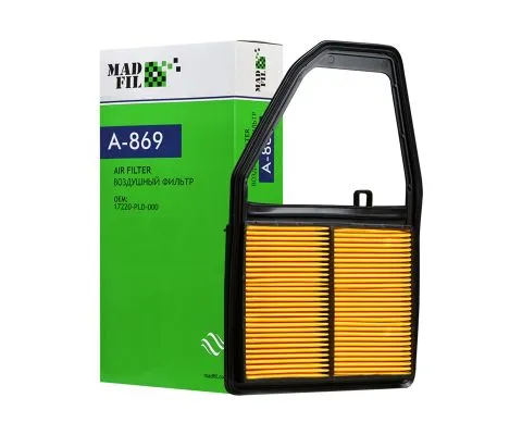 Воздушный фильтр MADFIL A-869 (A869, C3132, 17220-PLD-000)