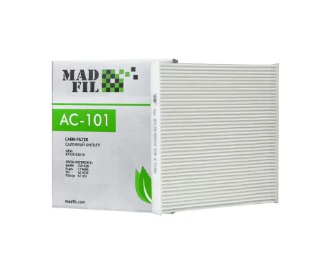 Салонный фильтр MADFIL AC-101 (AC-101E, CU1828, 87139-52010)