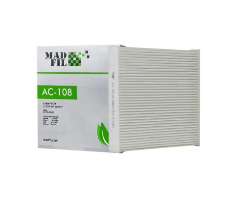 Салонный фильтр MADFIL AC-108 (AC-108E, K1210, CUK1919, 87139-30020)