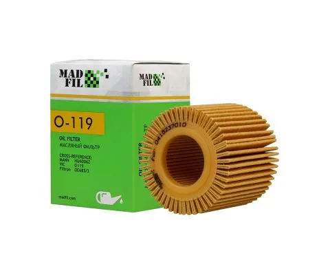 Масляный фильтр MADFIL O-119 (OE685/2, HU 6006 Z, 04152-37010)
