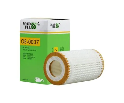 Масляный фильтр MADFIL OE-0037 (OE0075, OE640/2, HU7185X, O-MB 1121840625)