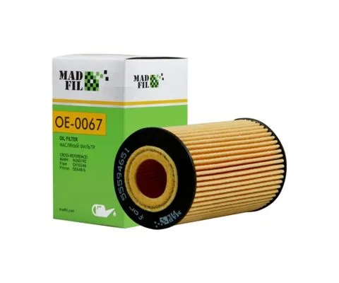 Масляный фильтр MADFIL OE-0067 (OE 648/6, HU6019Z, O-GM 55594651)