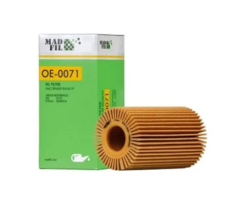 Масляный фильтр MADFIL OE-0071 (O-121, Toyota 04152-38020)