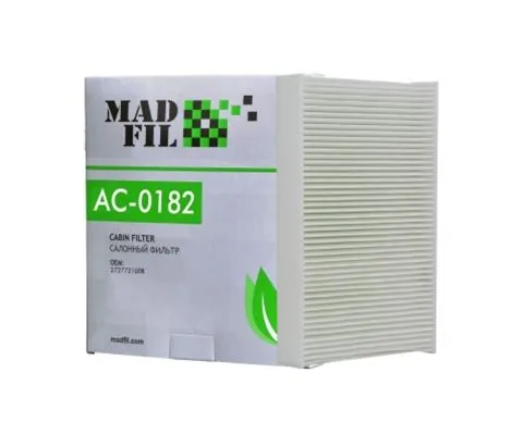 Салонный фильтр MADFIL AC-0182 (CU1629, AC-Renault 272772100R)