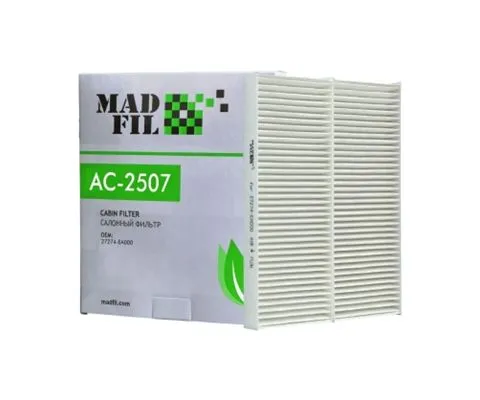Салонный фильтр MADFIL AC-2507 (AC-214, K12542X, CU2623, AC-Nissan 27274-EA000)