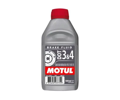 Тормозная жидкость MOTUL DOT 3 & 4 Brake Fluid, 500мл