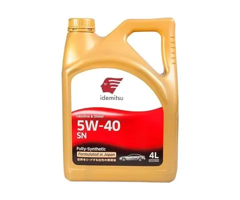 Моторное масло IDEMITSU 5W40 SN Fully Synthetic, 4л