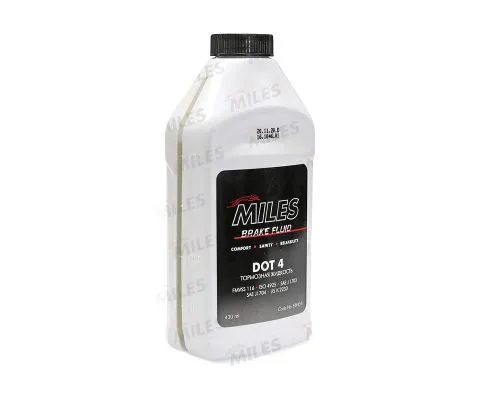 Тормозная жидкость MILES DOT4 Brake Fluid, 430мл