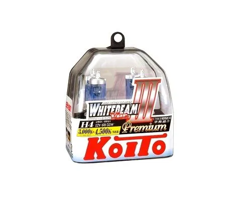 Лампа головного света KOITO Whitebeam III H4 12V 60/55W (135/125W), набор 2 шт