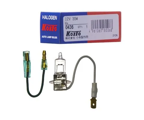 Лампа головного света KOITO H3a 12V 35W PK22s/6 T12, 1шт