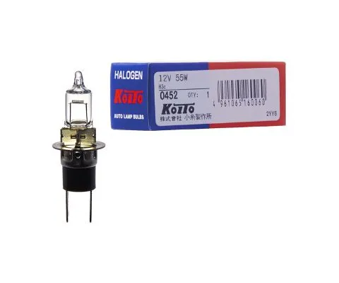 Лампа головного света KOITO H3C 12V 55W PK22d/5, 1шт