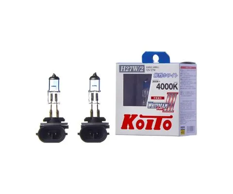 Лампа головного света KOITO Whitebeam III H27/2 12V 27W (55W) PGJ13, набор 2шт