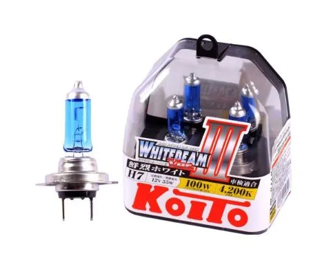 Лампа головного света KOITO Whitebeam III H7 12V 55W (100W), набор 2шт
