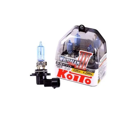 Лампа головного света KOITO Whitebeam III HB3 (9005) 12V 65W (120W), набор 2шт