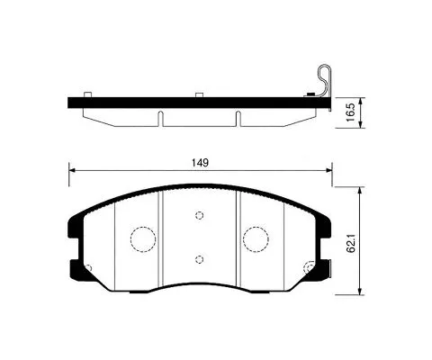 Тормозные колодки MADFIL PN0068 (Chevrolet Captitiva, Daewoo Winstorm, Opel Antara)