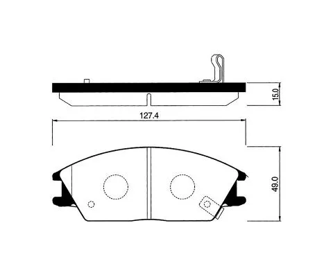 Тормозные колодки MADFIL PN0091 (Hyundai Getz, Accent)