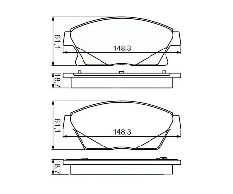 Тормозные колодки MADFIL PN0391 (Chevrolet Cruze/Aveo/Orlando, Opel Astra)