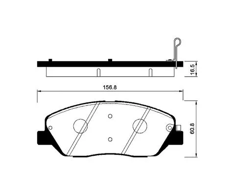 Тормозные колодки MADFIL PN0446 (Hyundai Santa Fe, Kia Sorento, Ssang Yong Actyon)