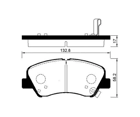 Тормозные колодки MADFIL PN0537 (Hyundai Accent/Solaris, Kia Cerato/Forterio)