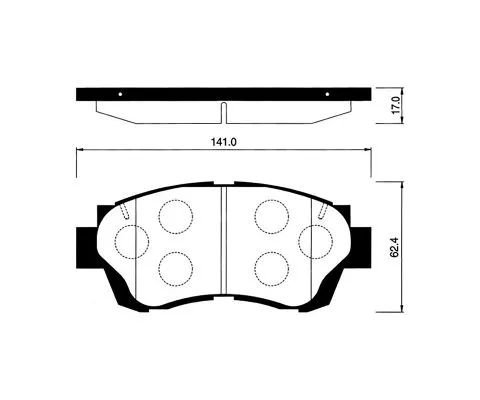 Тормозные колодки MADFIL PN1228 (Toyota)