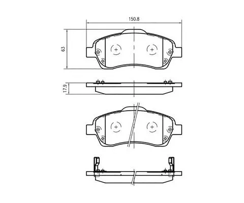 Тормозные колодки MADFIL PN1233 (Toyota Avensis)