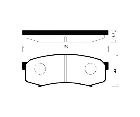 Тормозные колодки MADFIL PN1243 (Toyota Land Cruiser Prado, Lexus GX, Mitsubishi Pajero)