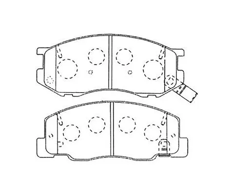 Тормозные колодки MADFIL PN1404 (Toyota Estima, Noah)