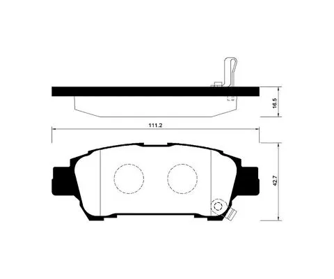 Тормозные колодки MADFIL PN1449 (Toyota Estima, Ipsum, Noah, Picnic)