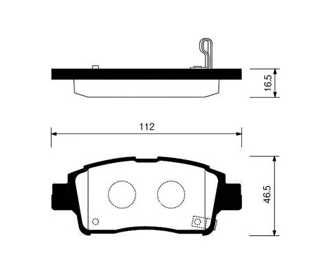 Тормозные колодки MADFIL PN1471 (Toyota Echo, Platz, Vitz)