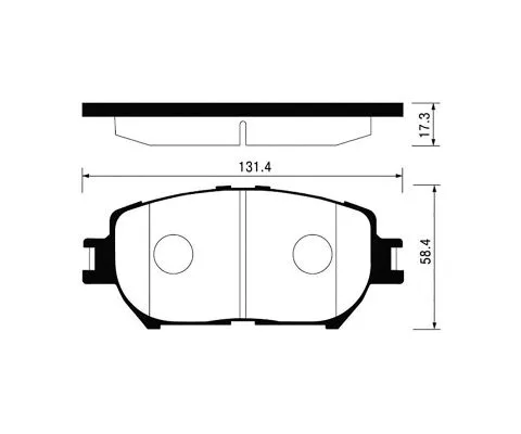 Тормозные колодки MADFIL PN1479 (Toyota Camry, Crown, Isis, Mark X, Wish)