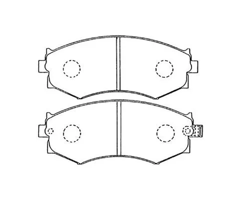 Тормозные колодки MADFIL PN2176 (Nissan Bluebird/Largo/Prairie/Primera, Ssang Yong)