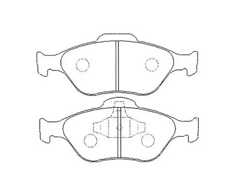 Тормозные колодки MADFIL PN5495 (Ford Fiesta/Fusion, Mazda Demio/Verisa)