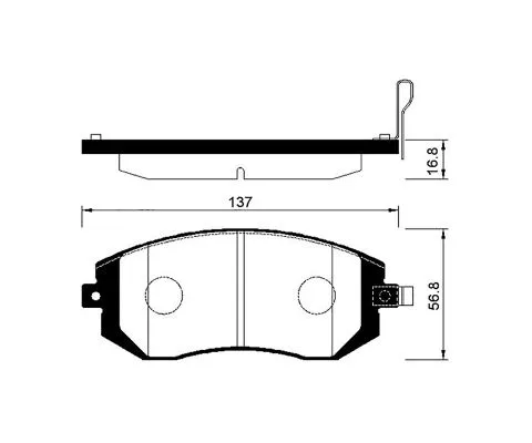 Тормозные колодки MADFIL PN7460 (Subaru Exiga, Forester, Impreza, Legacy)