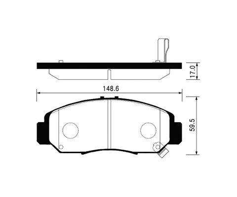 Тормозные колодки MADFIL PN8445 (Honda Accord, Civic, Inspire, Odyssey)
