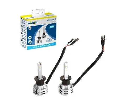 Лампа головного света NARVA Range Performance LED H1 12/24V 19W P14.5s, набор 2шт