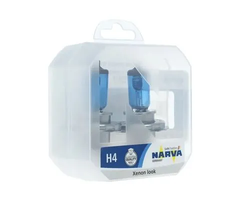 Лампа головного света NARVA Range Power White H4 12V 60/55W P43t-38, набор 2шт