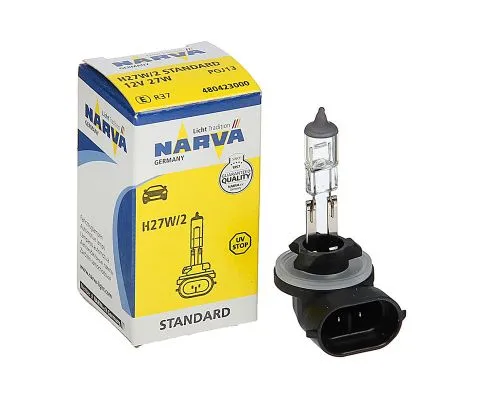 Лампа головного света NARVA Standard H27W/2 12V 27W PGJ13, 1шт